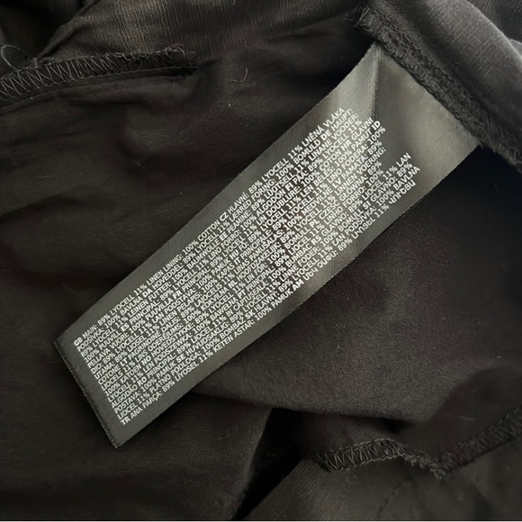 EVER NEW Black Tiered Linen blend dress — NWT - Picture 3 of 3